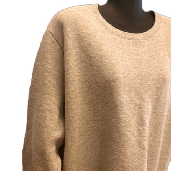 NWOT 3X Just My Size THICK gray long sleeve crew neck sweatshirt - Picture 7 of 15